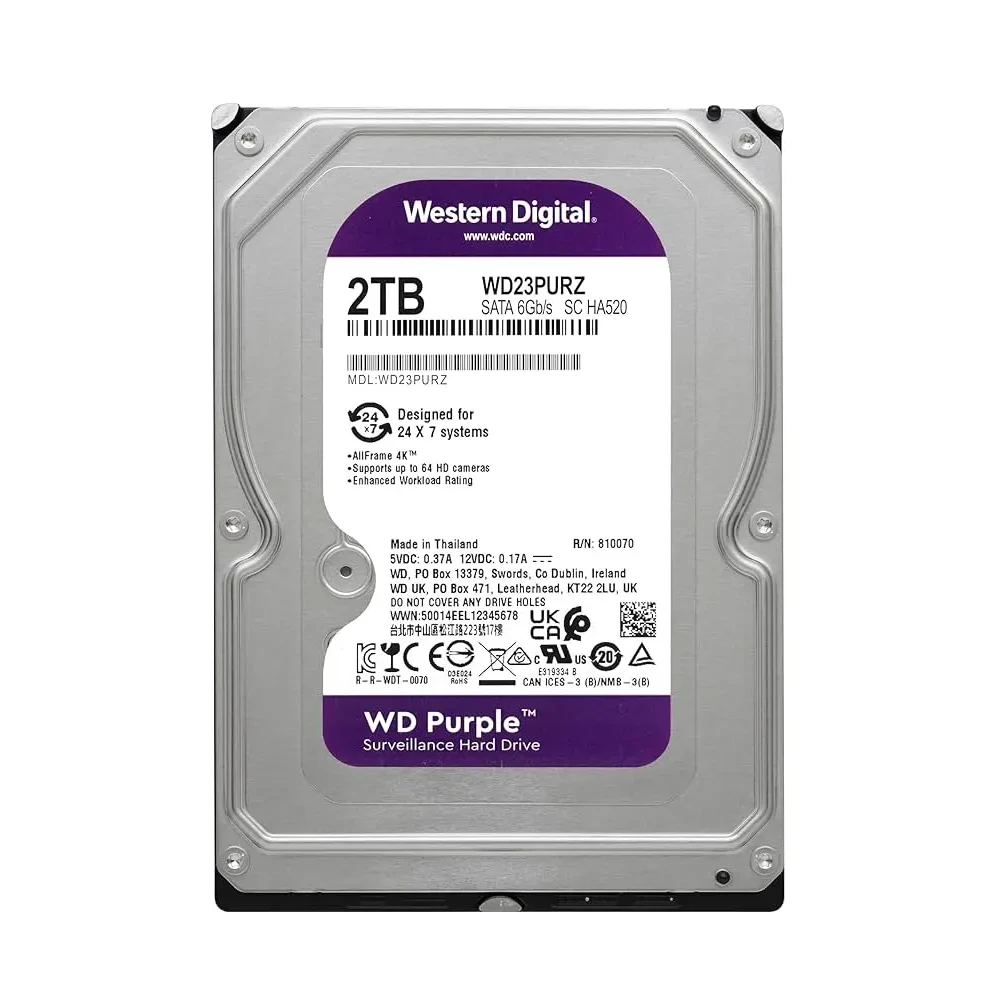 DISCO DURO WESTERN DIGITAL PURPLE WD23PURZ - 2TB