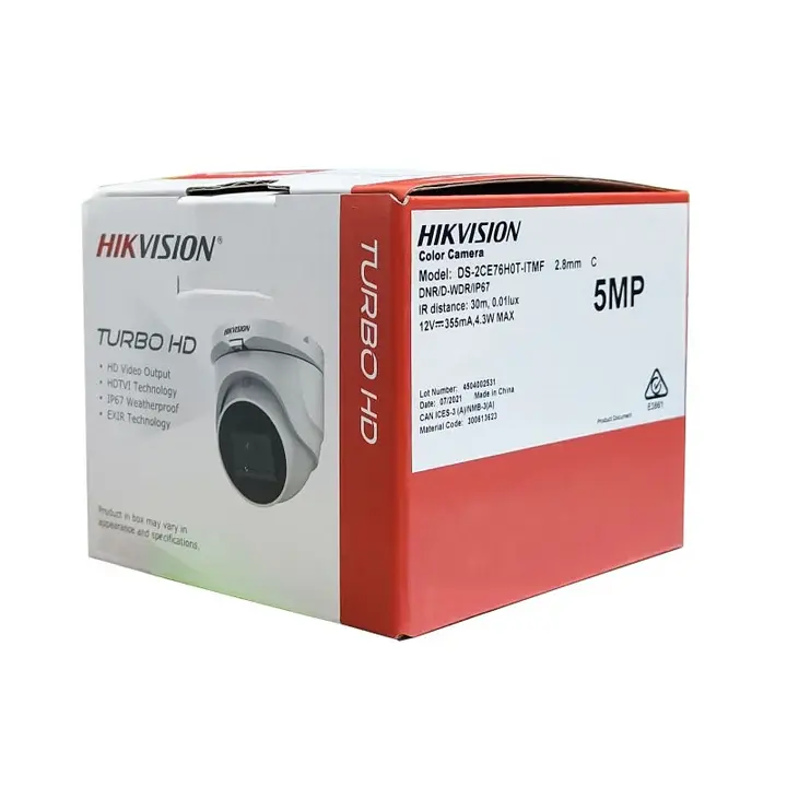 HIKVISION TURRET CAMERA DS-2CE76H0T-ITMF 5MP