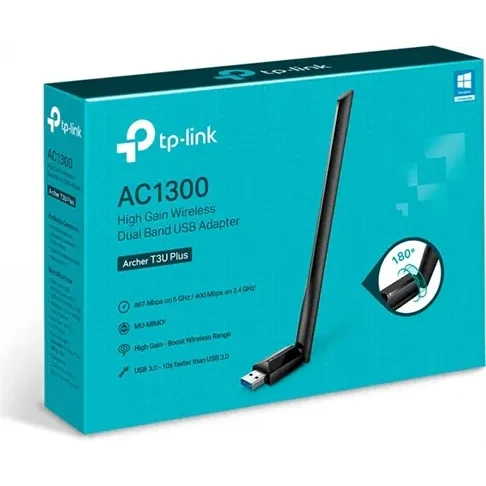 TP-LINK AC1300 HIGH GAIN WIRELESS DUAL BAND ADAPTER ARCHER T3U PLUS
