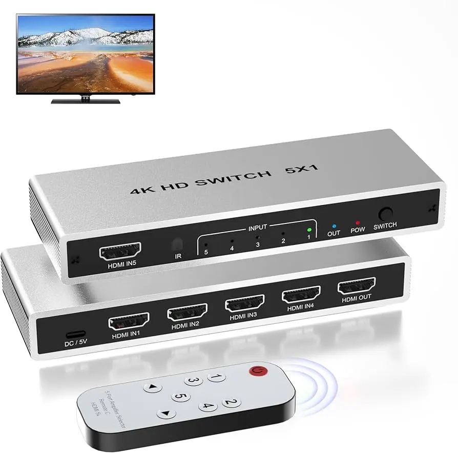 SWITCH HDMI 2.1 4K 5X1