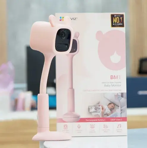 EZVIZ BM1 MONITOR DE BEBE 1080P RECARGABLE ROSADO