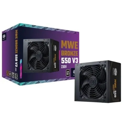 FUENTE DE PODER COOLER MASTER MWE BROZE 550 V3 550W 80 + BROZE