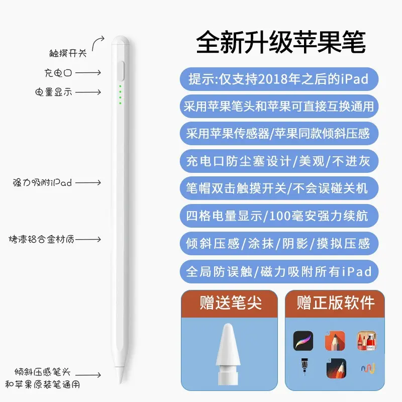 PENCIL ACTIVE ZD02 FOR IPAD 6-10/PRO3-6/AIR3-5/MINI 5/6