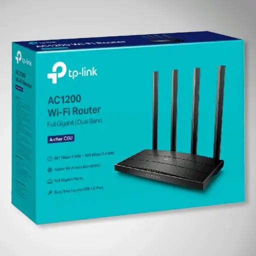 [01074] TP-LINK AC1200 WIFI ROUTER FULL GIGABIT ARCHER C6U
