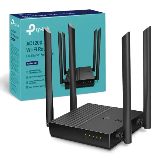 [01874] TPLINK ARCHER C64 AC1200 WIFI ROUTER
