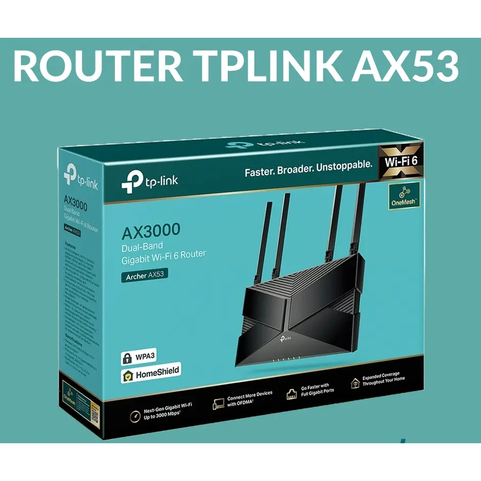 [03811] TPLINK AX300 DUAL BAND GIGABIT WIFI 6, ARCHER AX53