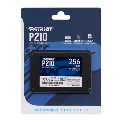[04602] PATRIOT P210 2.5" 256GB SATA III TLC INTERNAL