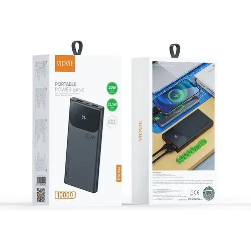 [05600] VIDVIE POWER BANK PORTABLE 10.000MAH PB7026