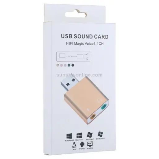 [01458] USB SOUND CARD HIFI MAGIC VOICE 7.1CH