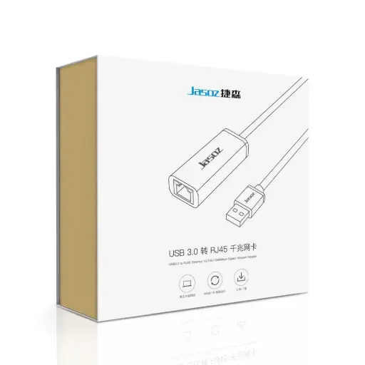 [01638] JASOZ USB 3.0 TO RJ45 ETHERNET 10/100/1000 MBPS