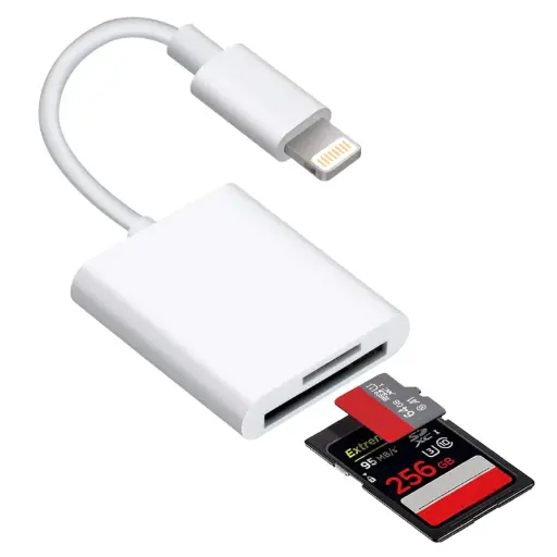 [02880] LIGHTNING TO SD/TF CARD CAMERA READER