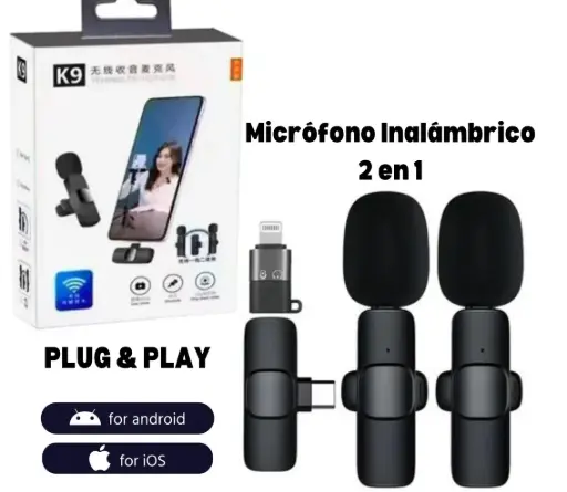 [03738] MICROFONO INALAMBRICO K9 2IN1