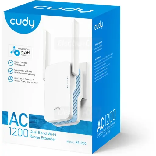 [03576] CUDY AC1200 MESH WIFI EXTENDER DUAL BAND RE1200