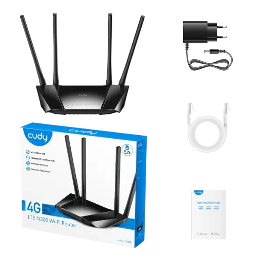 [LT-400_AU] CUDY N300 WIFI ROUTER 4G LTE / LT400