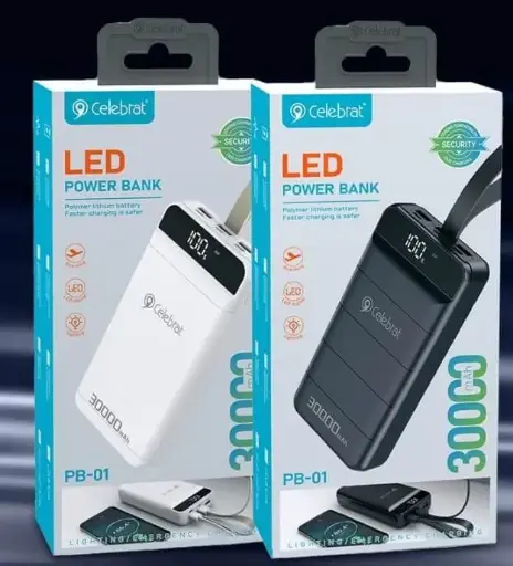 [03836] POWER BANK CELEBRAT PB-01 30000 MAH