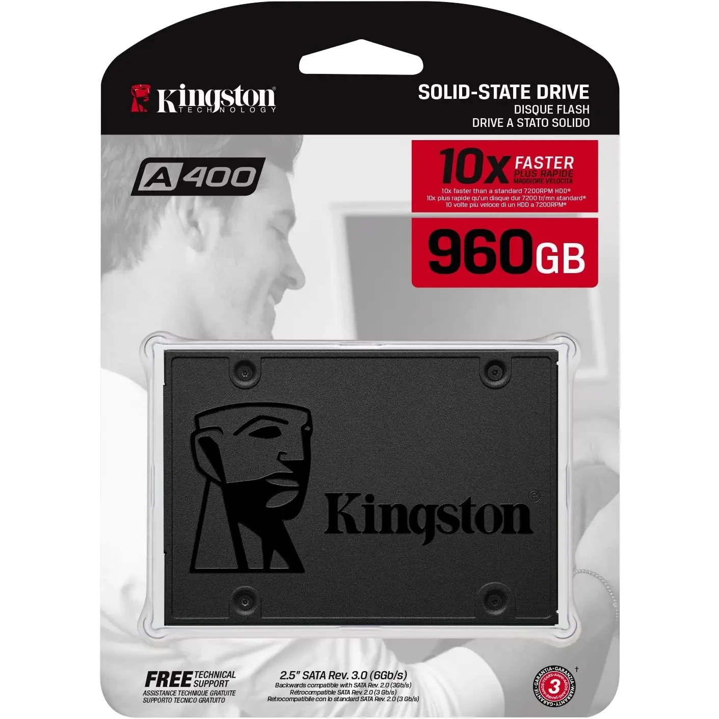 [02096] KINGSTON SOLID STATE DRIVE - 960GB SATA3 2.5 7200R