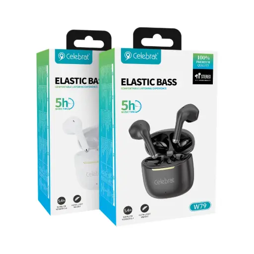 [06601] AUDIFONO CELEBRAT WIRELESS EARBUDS ELASTIC BASS W79