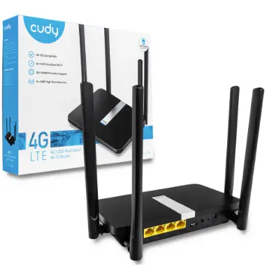 [03816] CUDY AC1200 DUAL BAND WIFI ROUTER 4G LTE / LT500