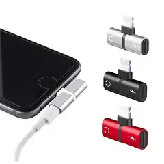 [06639] ADAPTER IPHONE LIGHNING DOBLE (AUDIFONO Y CARGA)