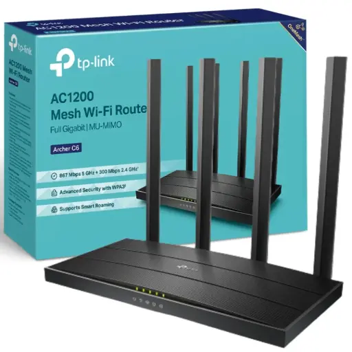 [00298] TP-LINK AC1200 MESH WIFI ROUTER FULL GIGABIT MU-MIMO ARCHER C6