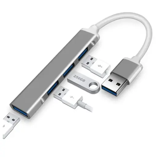 [06302] HUB 4 PORT A0254 USB 3.0 - GRIS