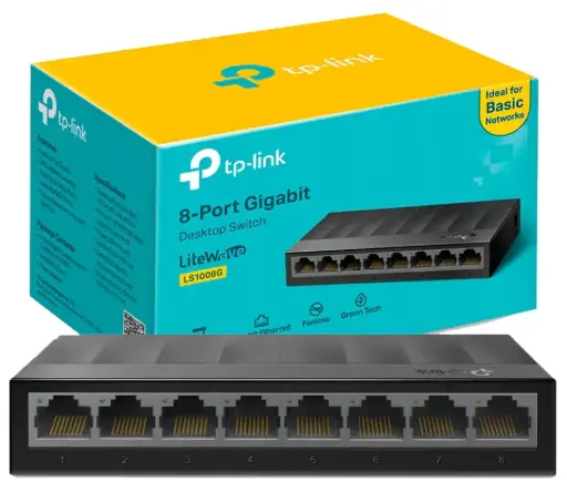 [02567] TP-LINK LS1008G 8 PORT GIGABIT DESKTOP SWITCH