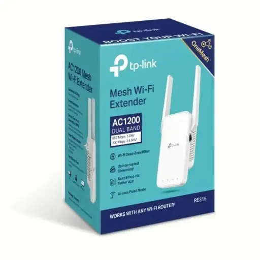 [03190] TP-LINK MESH WIFI RANGE EXTENDER AC1200 DUAL BAND RE315