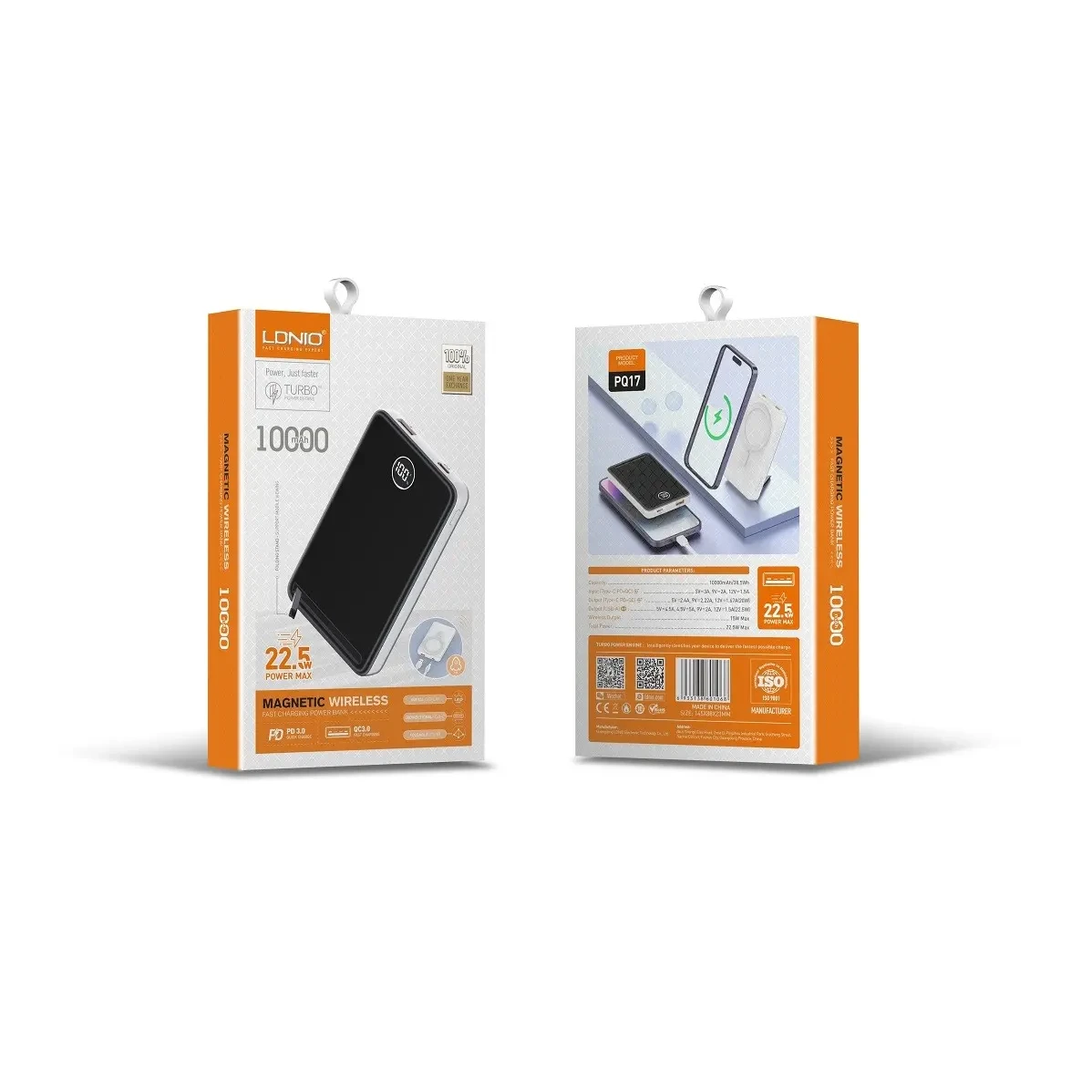 [06199] LDNIO POWER BANK MAGNETIC PQ17 10000mAh