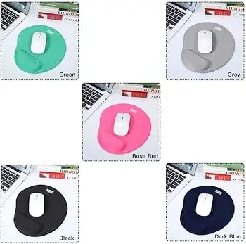 [06607] MOUSE PAD BUBM WITH WRIST SUPPORT PROTECTOR ERGONOMIC DESIGN
