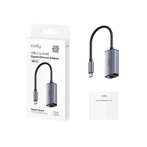 [06446] CUDY UE10C USB-A TO RJ45 GIGABIT ETHERNET ADAPTER