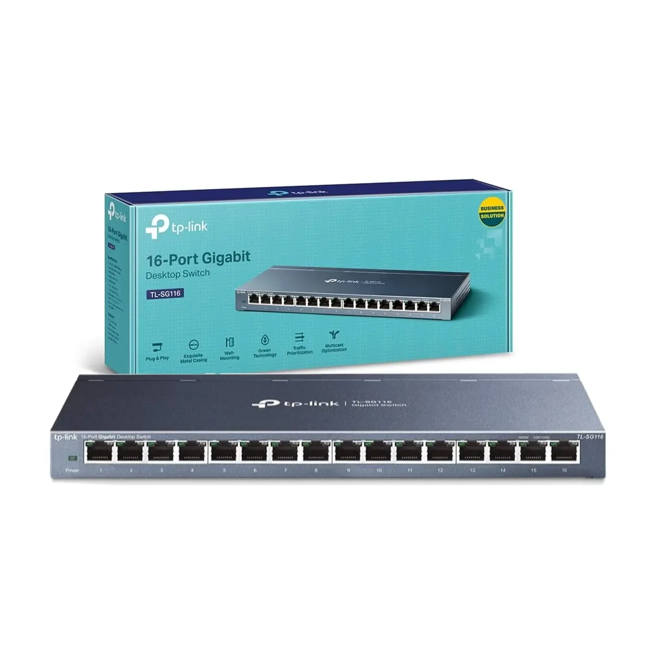 [06624] TP-LINK 16 PORT GIGABIT DESKTOP SWITCH TL-SG116