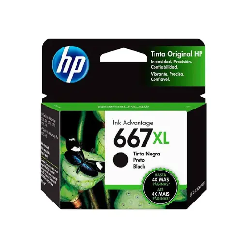 [00832] TINTA ORIGINAL HP 667 XL - NEGRO
