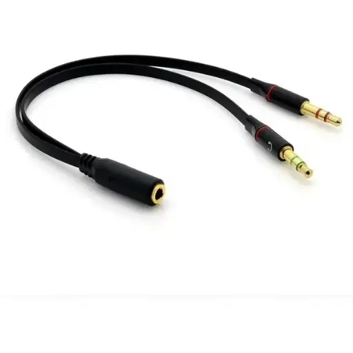 [06646] CABLE ADAPTADOR 3.5mm PARA AUDIFONOS CON MICROFONO