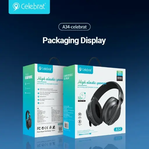 [06450] AUDIFONO CELEBRAT HIFI HEADSET MUSIC A43