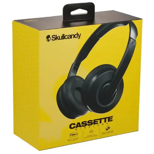 [06383] AUDIFONO SKULLCANDY CASSETTE BLACK