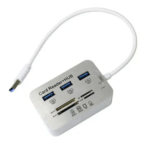 [06034] CARD READER + HUB 3.2/3.1 5-10GBPS - USB