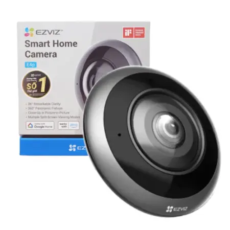 [06660] EZVIZ CAMARA E4P LENTE OJO DE PEZ PANORAMICO 3K