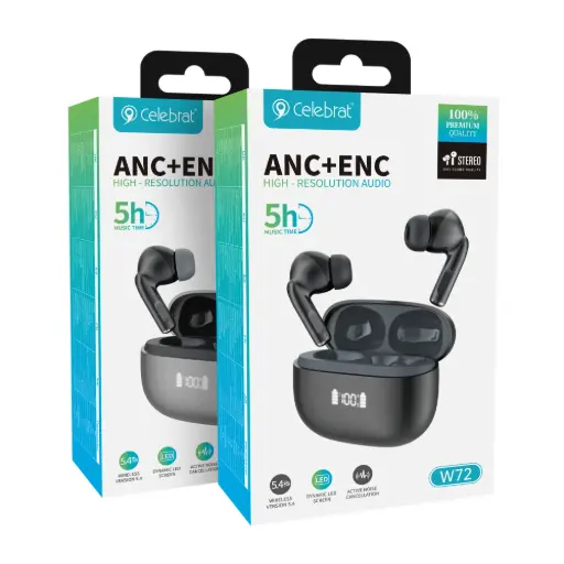[06275] AUDIFONO CELEBRAT BLUETOOTH ANC+ENC W72