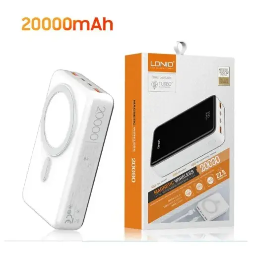 [06200] LDNIO POWER BANK MAGNETIC PQ18 WIRELESS 20.000MAH