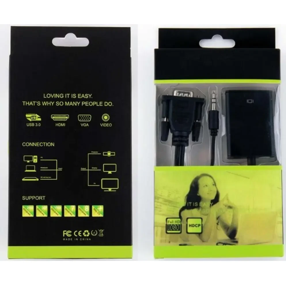 [02831] ADAPTADOR VGA A HDMI + AUDIO