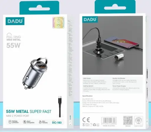 [06418] DADU CARGADOR DE CARRO MINI METAL 55W DC-183