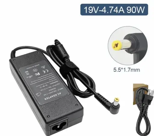 [06673] CARGADOR LAPTOP ACER PUNTA AZUL 19V 4.7A 5.5*1.1MM