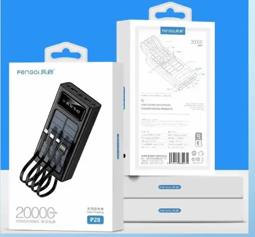 [06210] FENGQI POWER BANK SOLAR P28 20000 mAh