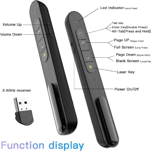 [06693] WIRELESS PRESENTER PUNTERO LASER ELECTRICO K500