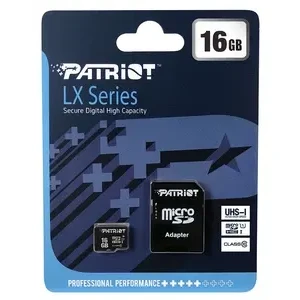 [06733] PATRIOT LX SERIES 16GB MICRO SD CLASE 10