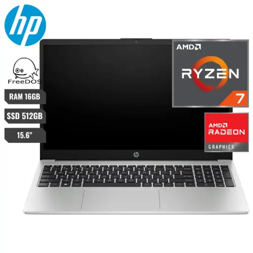 [06735] LAPTOP HP 255 G10 15.6" 512/16 AMD RYZEN 7