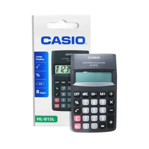 [02006] CALCULADORA CASIO DE BOLSILLO HL-815L-BK