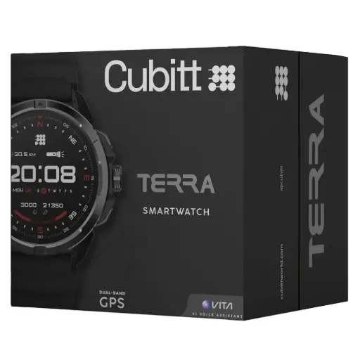 [06955] CUBITT TERRA SMARTWATCH DUAL BAND GPS - BLACK