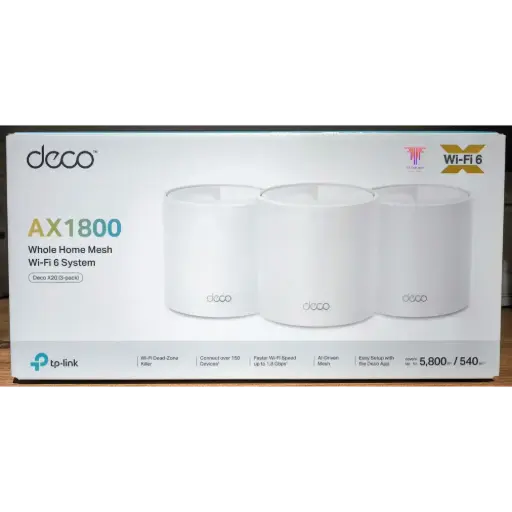 [01810] TPLINK DECO X20 AX1800 WHOLE HOME MESH WIFI 6 SYSTEM - 3 PACK