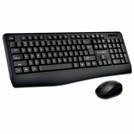 [07109] KIT DE TECLADO T-WOLF TF100 2.4 WIRELESS - INGLES